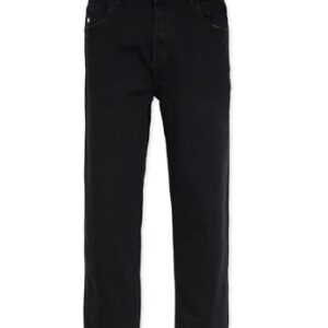 Schwarze Herren Jeanshose aus Bio-Baumwolle mit Loose Fit Schnitt für optimalen Tragekomfort, ideal für stilbewusste Männer.