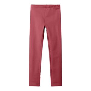 Mädchen Bio-Baumwoll Leggings in Mauvewood - Elegante und bequeme Leggings aus 100% Bio-Baumwolle für Kinder in Größe 152 mit elastischem Bund und Seitentaschen.