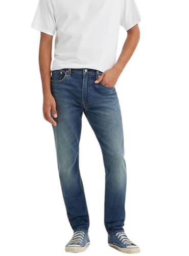 Herren Jeans mit Slim Taper Fit von Levi's, 34W / 34L, elegante Note durch nach unten zulaufendes Bein, hochwertige Mischung aus mittelschwerem Denim und Stretchanteil.