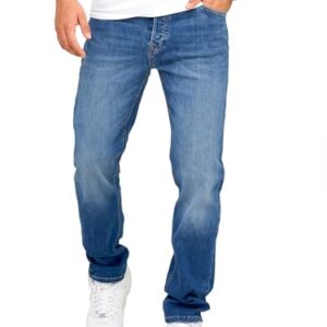 Herren Jeans von Jack & Jones in Dunkelblau, Comfort Fit, 34W / 32L