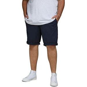 Männer Shorts Regular Fit Chino Shorts in Navy Blazer Farbe aus Baumwolle, passend für jeden Anlass