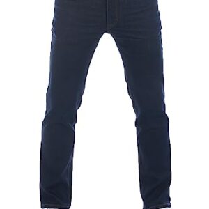 Herren Jeans mit Stretch-Anteil und geradem Laufwerk von MUSTANG in dunkelblauer Farbe, Größe 34W / 32L