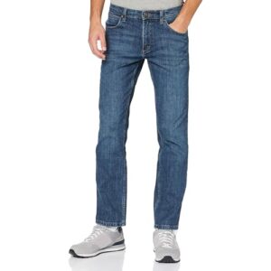 Herren-Jeans von Wrangler in Authentischer Blau mit geraden Beinen und regulärer Passform