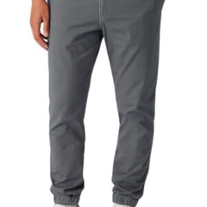 Smith & Solo Chino Hose Herren - Freizeithose Hosen Chinohose Baumwolle Arbeitshosen Männer mit Kordelzug Jogginghose Regul Chinos Lang (Anthrazit, XL)