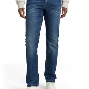 TOM TAILOR Denim Herren Aedan Straight Jeans, moderne Hose, klassisches Five-Pocket-Design, praktisch und stilvoll, Stretch-Anteil für Tragekomfort und Bewegungsfreiheit