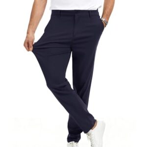 Herren-Chinohose, Marine, Large, Slim-Fit, Business & Freizeit Hose für Männer, Stilvolle und bequeme Hose aus Viskose, Nylon und Elasthan