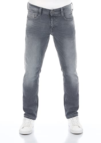 Bequeme Jeans Hose, Tapered Fit, Stretch Material, Light Grey Denim, Herrenmode, Mustang Produkt