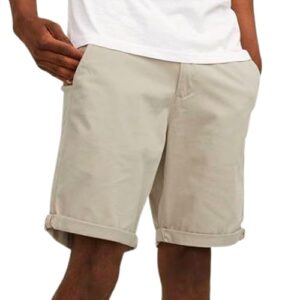Herren Chino Shorts Regular Fit von JACK & JONES, bequeme und trendige Shorts für den Sommer oder Herbst, passend zu Jeans oder T-Shirt