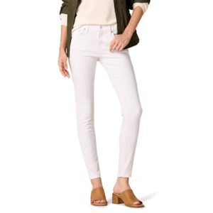 Damen Elastische Skinny-Jeans mit mittelhohem Bund in Weiß von Amazon Essentials, Klassische Jeans für Frauen, authentischer Five-Pocket-Style, sehr elastisch und bequem.