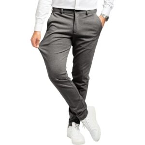 Stilvolle Herren Hosen Stretch in Dunkelgrau für Business & Freizeit - Leistungsstärkige Herren-Hosen mit hochwertigem, atmungaktivem Material und optimaler Tragekomfort.