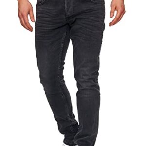 Herren-Slim-Fit-Jeans aus Stretch-Material, schwarze Jeanshose von Tazzio, geeignet für jeden Anlass