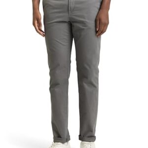 TOM TAILOR Herren Slim Fit Chino Hose mit Gürtel in Castlerock Grey, 32W / 32L EU Größe