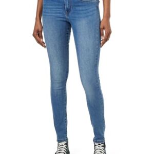 Modische Skinny Jeans für Damen aus hochwertiger Baumwollmischung, Blue Denim Farbe, Größe XL 34L EU