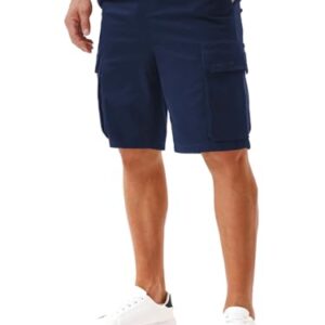 Herreneinsatz aus Baumwolle - Kurze Cargo Shorts mit 6 Taschen und elastischem Bund für Sommerfreizeit