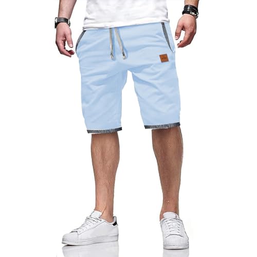 Herreneinsteckhosen mit Taschen, kurze Hosen für Herren aus Baumwolle, Hosen für den Sommer, Chino-Stretch-Hosen mit Einsteckschlaufe