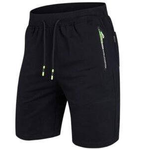 ZOXOZ Herren Kurze Hosen Sommer Shorts Jogginghose XXL, Reissverschluss und Gesäßtasche für bequemen Trag