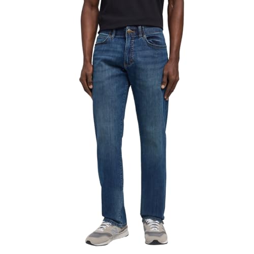 Herren Jeans, Straight Fit XM Extreme Motion von Lee, Maddox, 34W / 34L EU, modische Beinlänge, langlebiges Material, einfacher Reißverschluss, bequeme und formgerechte Cut