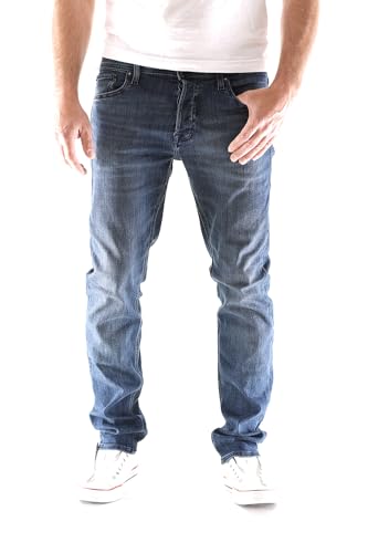 Männer Slim Fit Jeans mit niedriger Taille aus hochwertigen Materialien wie Baumwolle, Polyester und Elasthan
