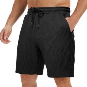 Herren Kurze Hosen mit Taschen und elastischem Bund für Sommer und Freizeit