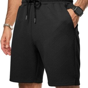 Elegante Herren-Shorts mit 3 Taschen, atmungsaktives Material und elastische Taille, perfekt für Sommer, Casual-Look