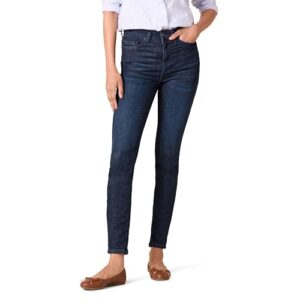 Damen Skinny-Jeans Hoher Bund von Amazon Essentials in dunkler Waschung, Größe 44