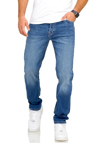 JACK & JONES Herren Jeans Mike ARIS Comfort Fit Denim Herrenhose (32W / 30L, Dark Blue Denim) - Erstklassige Jeans für den Alltagslook mit klassischer Passform und modernem Used-Look