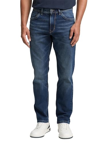 Herren-Jeans von TOM TAILOR, Josh Regular Slim Fit, Mid Stone Wash Denim, 34W/34L EU