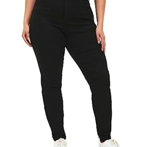 Zizzi Flash Damen Große Größen Jeans Super Slim Hohe Taille Gr Gr 46/78 cm Black