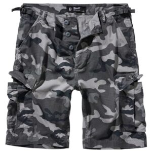 Camouflagetarn, Bequemlichkeit und Funktion - Brandit BDU Ripstop Shorts in Grau, Größe L
