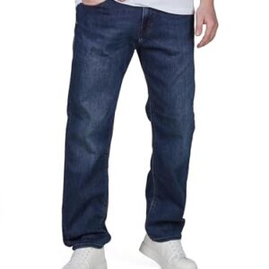 Modische Jack & Jones Jeans Herren Stretch lang Straight Fit JJICLARK Jeanshose Hose Denim, Länge: 34L, Farbe: Black/Blue (CB 146)