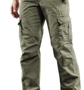 Bequeme Herren Cargohose in Light Tank Green für verschiedene Anlässe, mit modernem Design und fortschrittlichen Materialien.