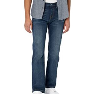 Herren Bootcut-Jeans mit gerader Passform und Dunkler Waschung