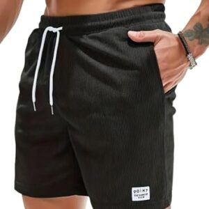 Hochwertige Kurze Hosen für Herren - Baumwoll-Leinen-Mischgewebe, weicher Griff, klassisches Design und elastische Taille mit Taschen - perfekt für Freizeit und Alltag