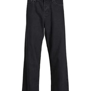 Authentische Herren-Jeans im Baggy-Fit mit Stonewash-Verarbeitung und knopfleistiger Passform von Jack & Jones