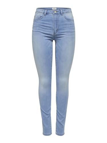 Bequeme und modische Figurbetonte Skinny Fit Jeans von Only Royal mit High-Waist-Design, fünf Taschen und Gürtelschlaufen für Frauen