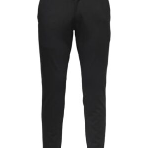 Schmale, schwarze Chino-Hose von Only & Sons mit Slim-Fit-Design und praktischen Hosenschlössern. Die Hose ist aus einer Kombination aus Viskose, Recyceltem Polyester und Elasthan gefertigt und bietet maximale Bewegungsfreiheit und Tragekomfort.
