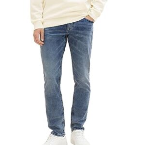 Herren Jeans von TOM TAILOR in Light Stone Wash Denim, Piers Slim Fit, 34W/32L