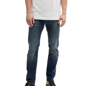 Herren Jeans von TOM TAILOR - Piers Slim Jeans in Dark Stone Wash Denim 36W / 32L - elegante und moderne Garderobe