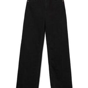 Schwarze Damen-Jeans VERO MODA VMTESSA HR Wide Jeans RA118 GA NOOS aus recycelter Baumwolle, bequeme und stilvolle Jeans für Damen