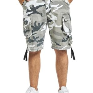 Brandit Savage Vintage Shorts, Farbe: urban, Größe: L - Baumwoll-Hose mit Cargo-Taschen und Hosenschlitz