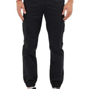 Komfortable Cargohose für Herren mit 98% Baumwolle und 2% Elasthan, atmungsaktiv, strapazierfähig und flexibel. Sechs Taschen und Kordelzug.