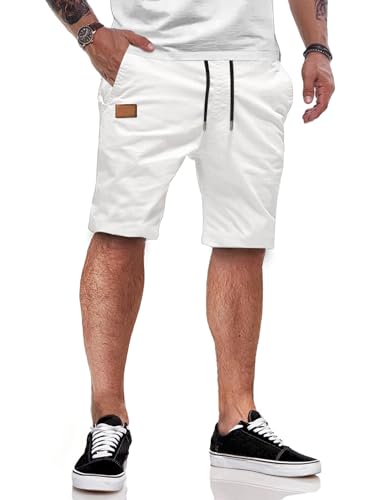 Herrene Short aus Baumwolle mit elastischer Taille und Taschen - perfekt für den Sommer und die Freizeit