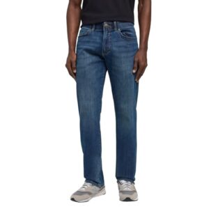 Herren-Jeans in Beige mit geradem Beinverlauf und 5 Hosentaschen - perfekte Ergänzung für jede Garderobe