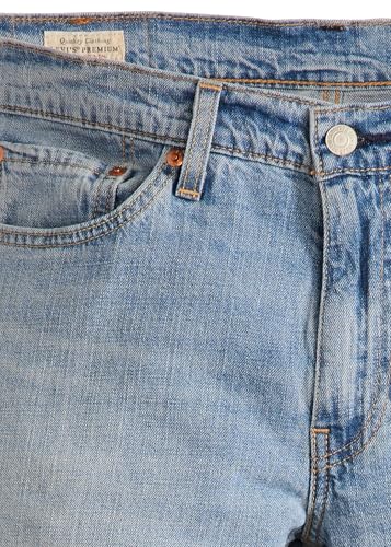 Levi's Herren 511 Slim Jeans, blauer Stoff, schmale Säumung, zwei Taschen am Gesäß, bequem und stylisch für Männer