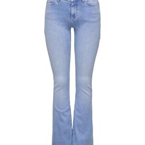 Elegante und bequeme Mid Flare Jeans von ONLY für Frauen. Bio-Baumwolle, Elastomultiester und Elasthan für maximale Funktionalität und stilvolles Aussehen.