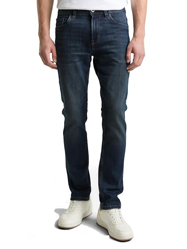 Herren Jeans von Tom Tailor - fünf-Pocket-Style mit seitlichen Eingriffstaschen und aufgesetzten Taschen