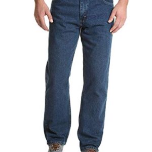 Authentische Jeans für Herren in Dunkel-Stonewash Farbe, Größe 34W / 34L von Wrangler Authentics