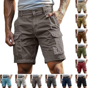 Kurze Hosen Herren, Cargoshorts Herren mit Reißverschluss und Knopf, mehrere Taschen, Männer Sommer Shorts, klassische Geschnittene Sportshorts Outdoorhose