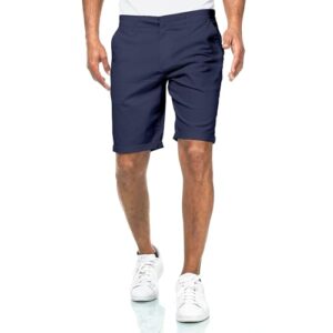 Navy blauer Chino Short mit Reißverschluss für Herren, ideal für Sommer und Freizeit
