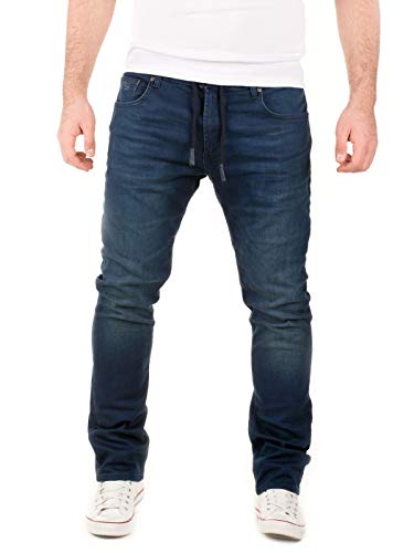 Herreneinsatzige Stretch-Jogg-Hose von WOTEGA mit dehnbarem Baumwoll-Stretch-Material und Komfortbund